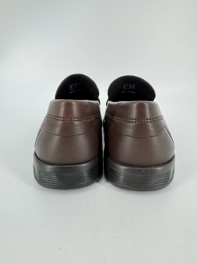 ECCO Size 43 Chocolate Leather Casual Shoes NWT