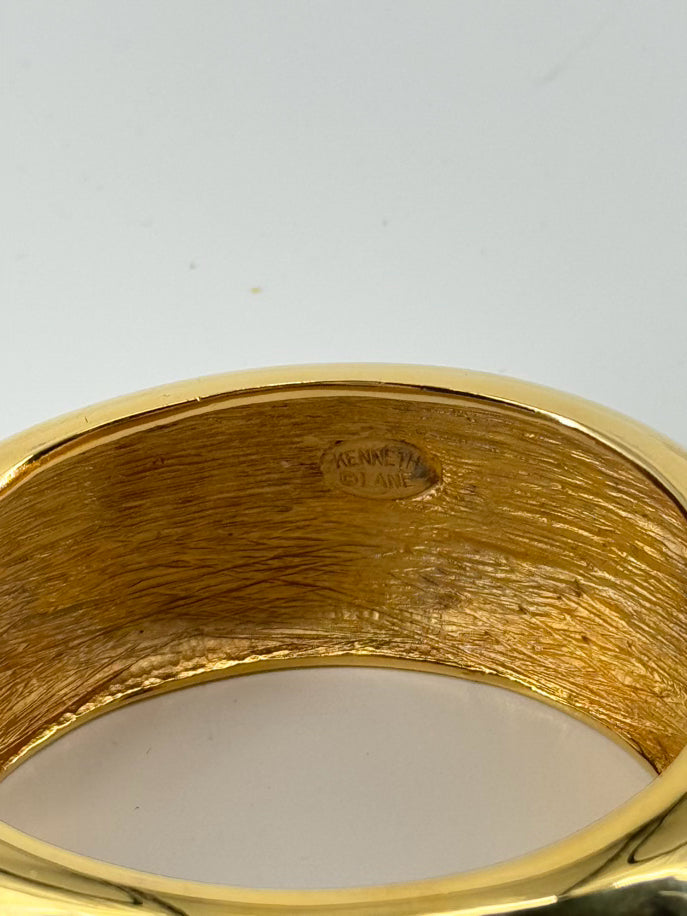 KENNETH LANE Gold Tone Cuff Bracelet