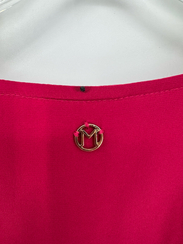 MARIE OLIVER Size M Magenta Silk Dress