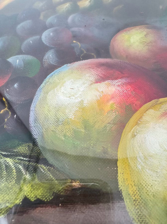 M. AARONS Oil Still Life in Painted Gold Frame