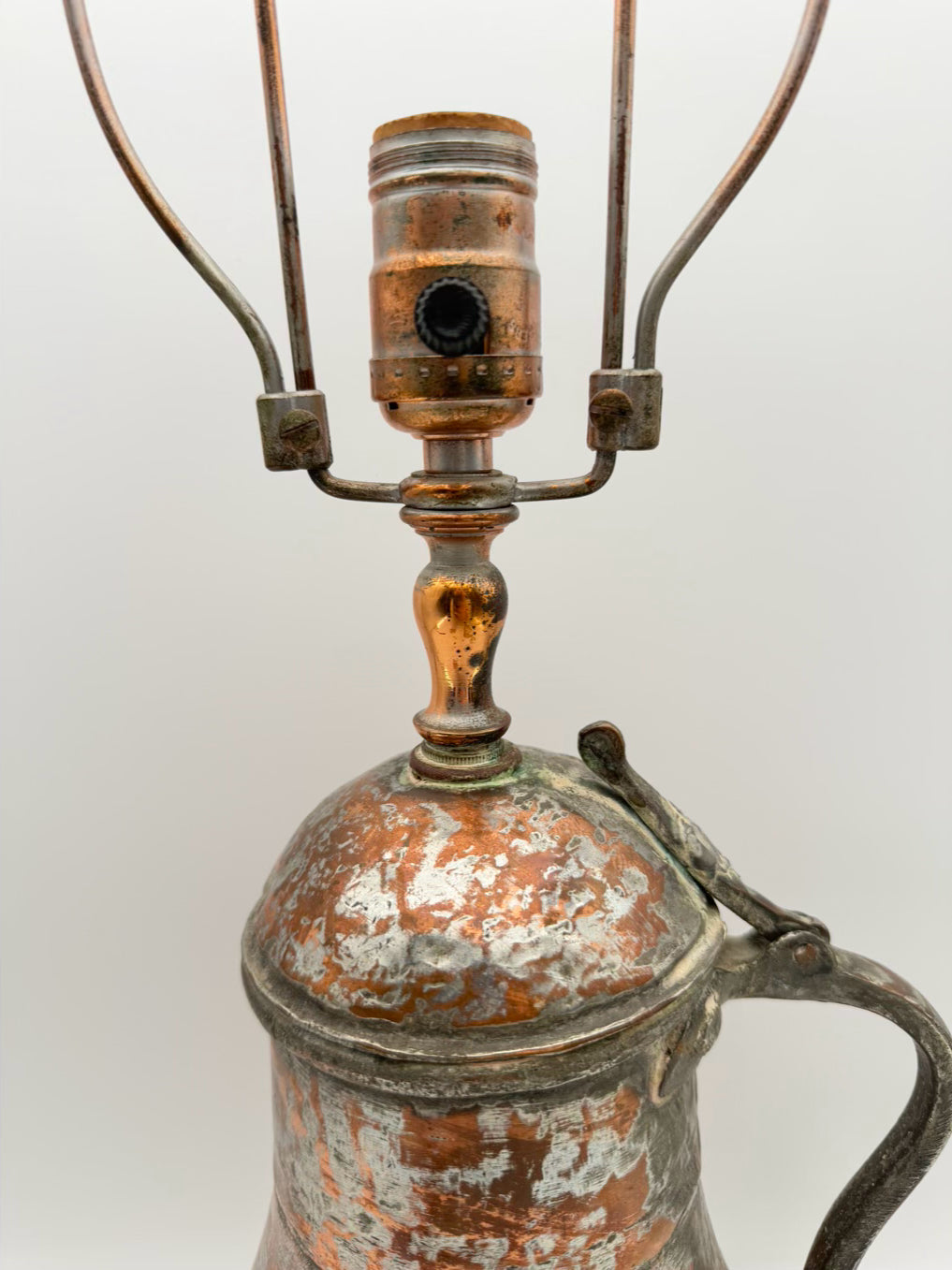 Copper Medium Water Jug Lamp No Shade