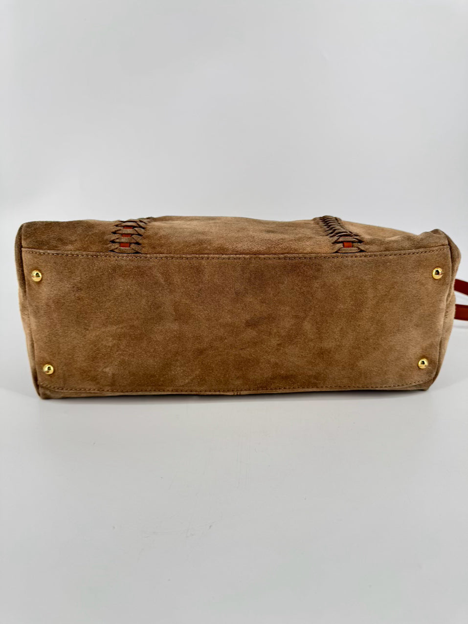 LAUREN RALPH LAUREN Buff Suede Purse