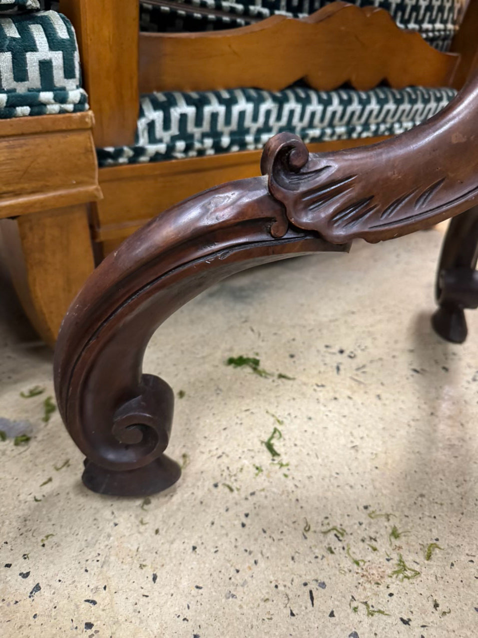 Carved Wood Music Stand