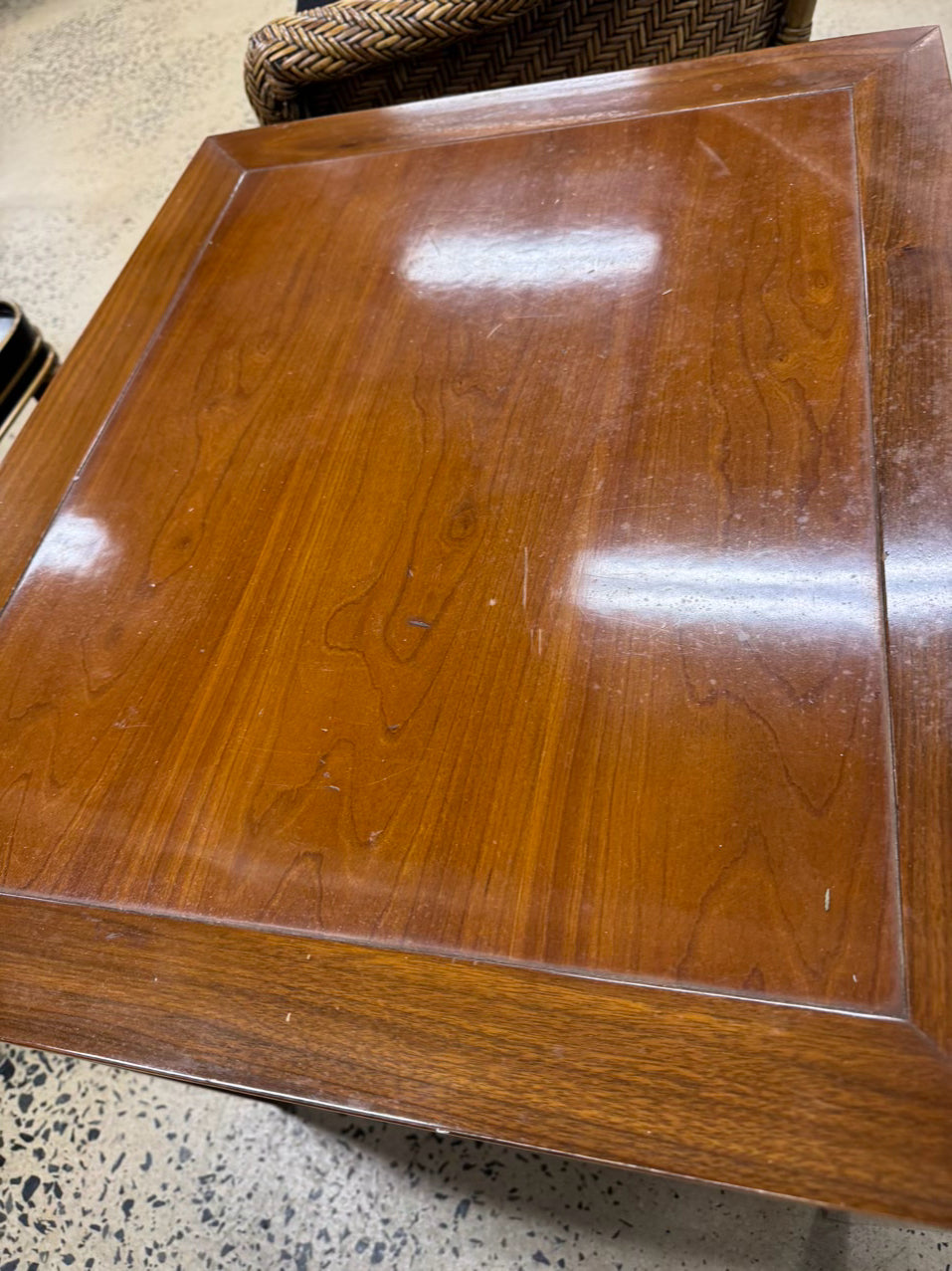 TOMLINSON Wood Mid Century Tiered Side Table