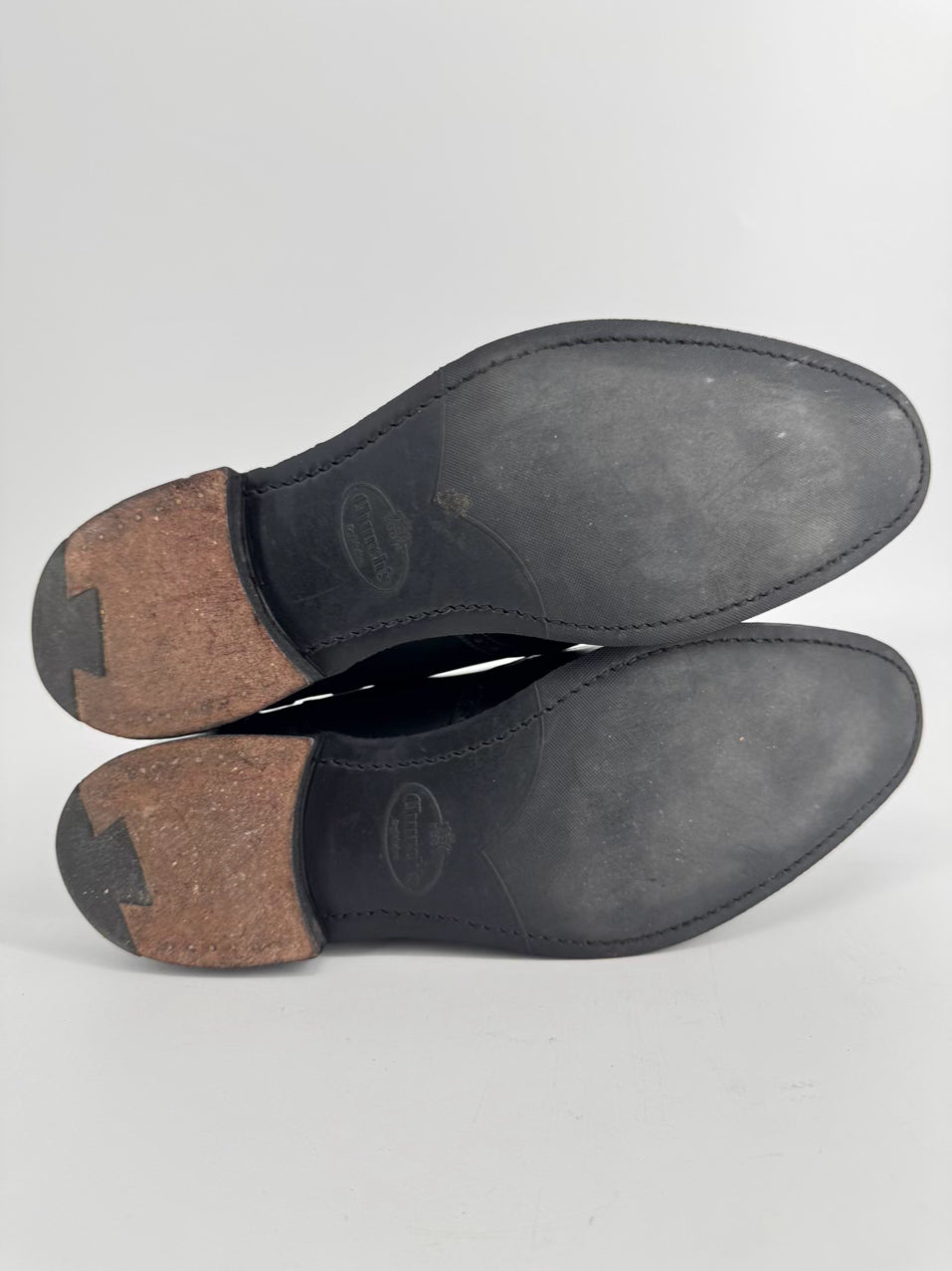 CHURCHS Size 11 Black Leather Boots