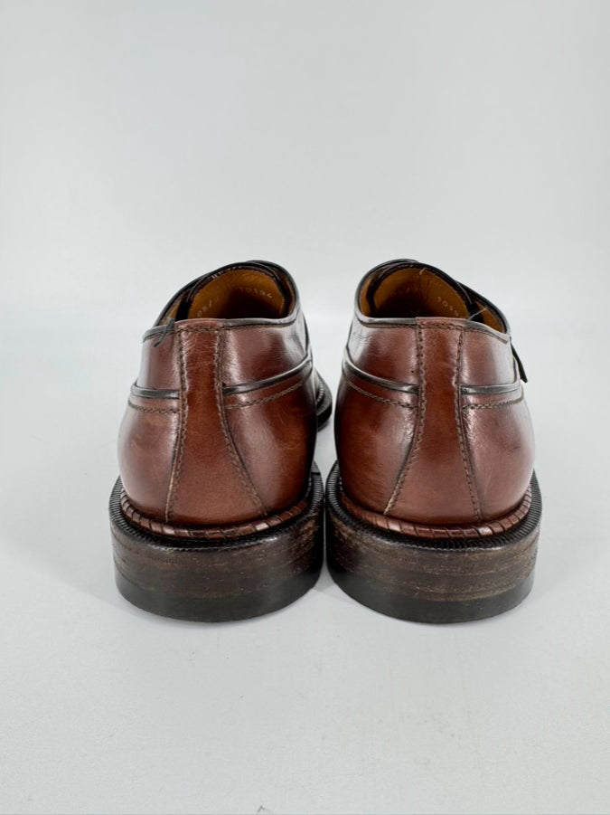 A. TESTONI Size 9 Cognac Leather Dress Shoes
