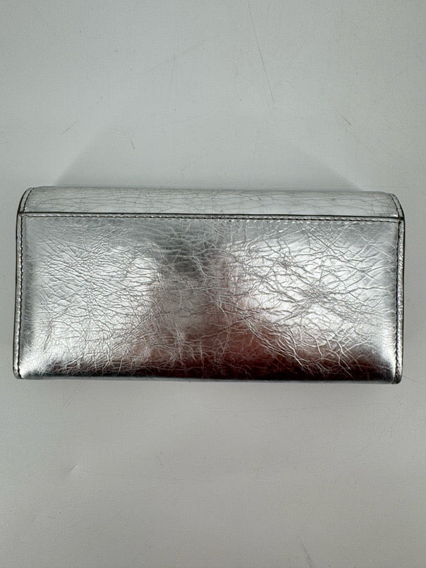 CHLOE Silver Leather Wallet