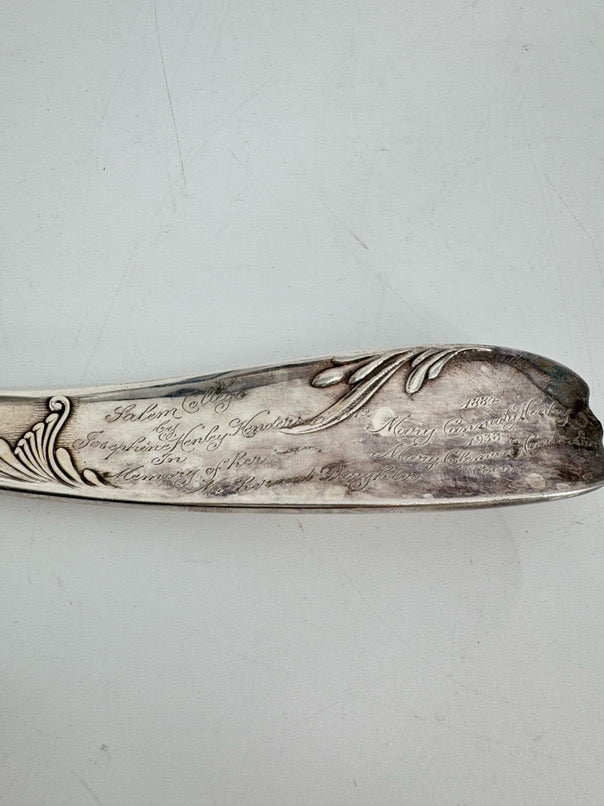GORHAM Silver Plate Engraved Ladle
