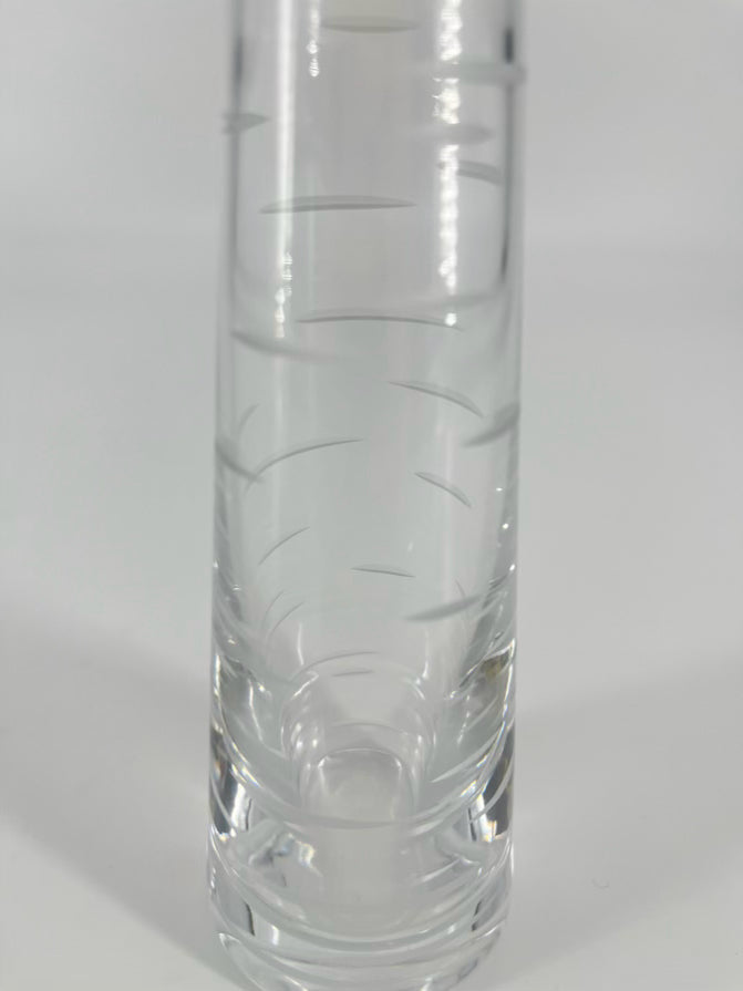 BACCARAT Crystal Slashes Vase W/ Box