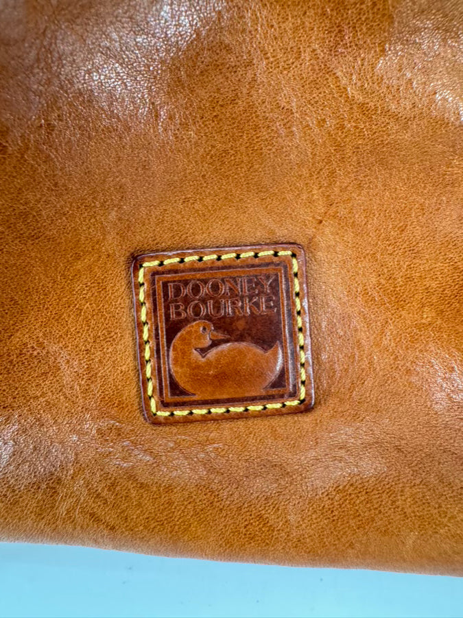 DOONEY & BOURKE Cognac Leather Crossbody Purse