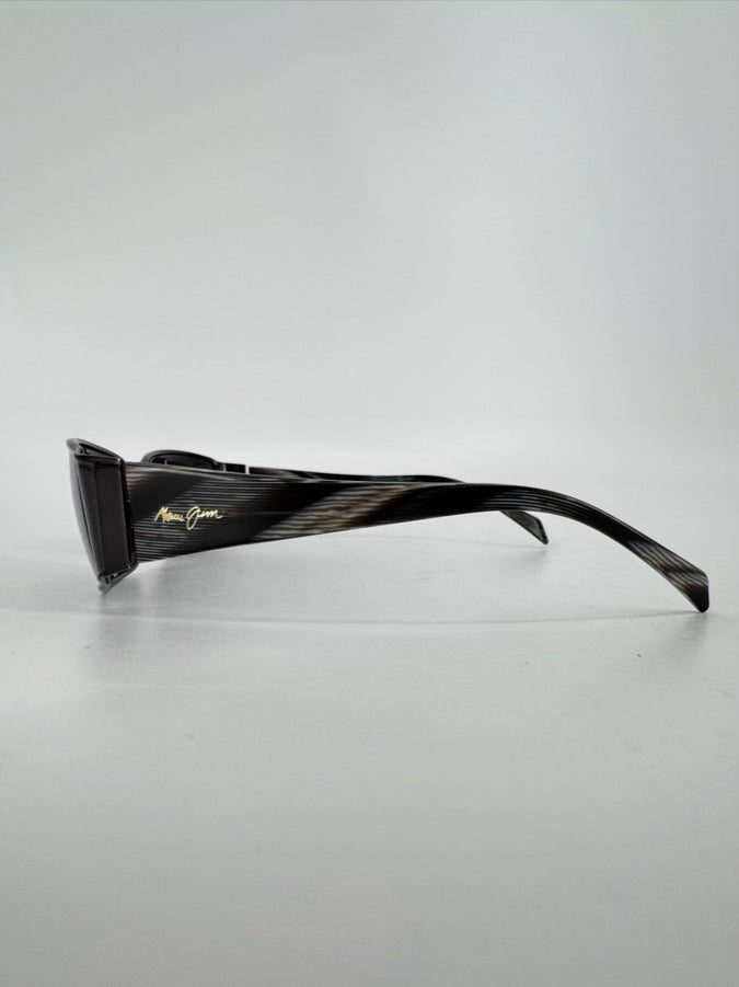 MAUI JIM Black & Gray Metal Sunglasses