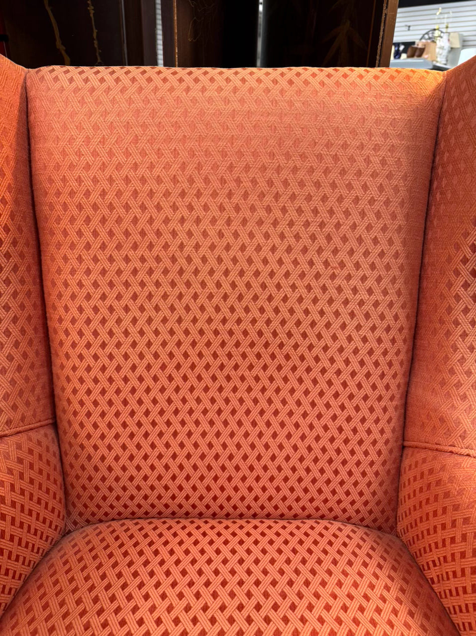 Salmon Wingback Chair