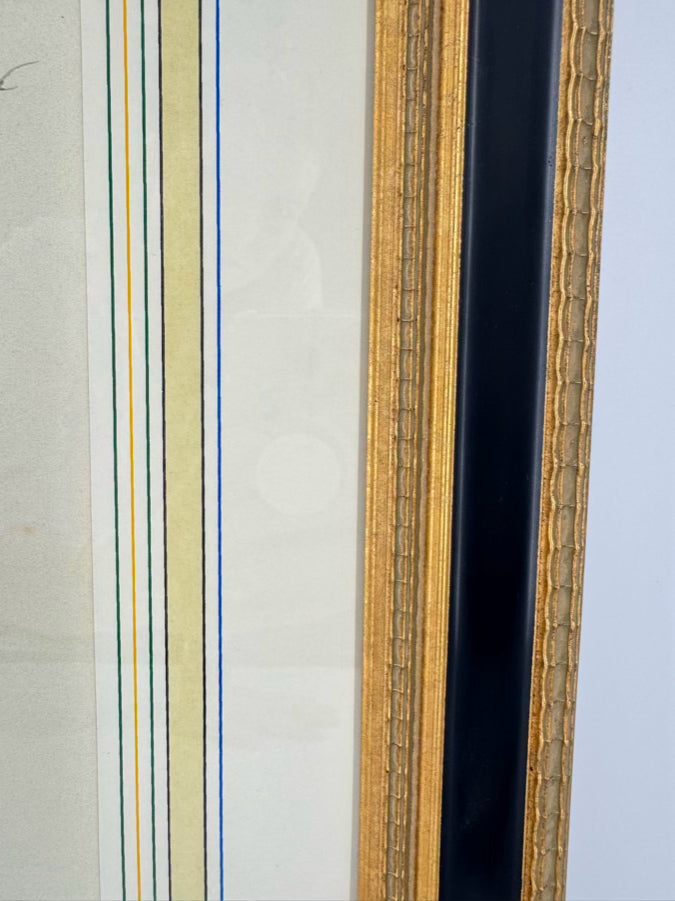 CHELSEA HOUSE SYD EDWARDS Multicolor Parrot Print in Gold & Black Frame