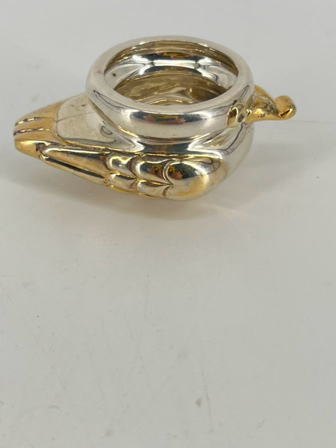 TANE Sterling Silver & Gold Duck Figure