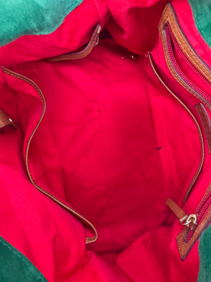 DOONEY & BOURKE Cognac Leather Crossbody Purse