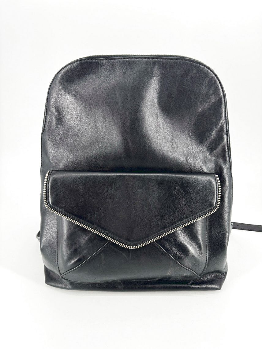 REBECCA MINKOFF Black Leather Backpack
