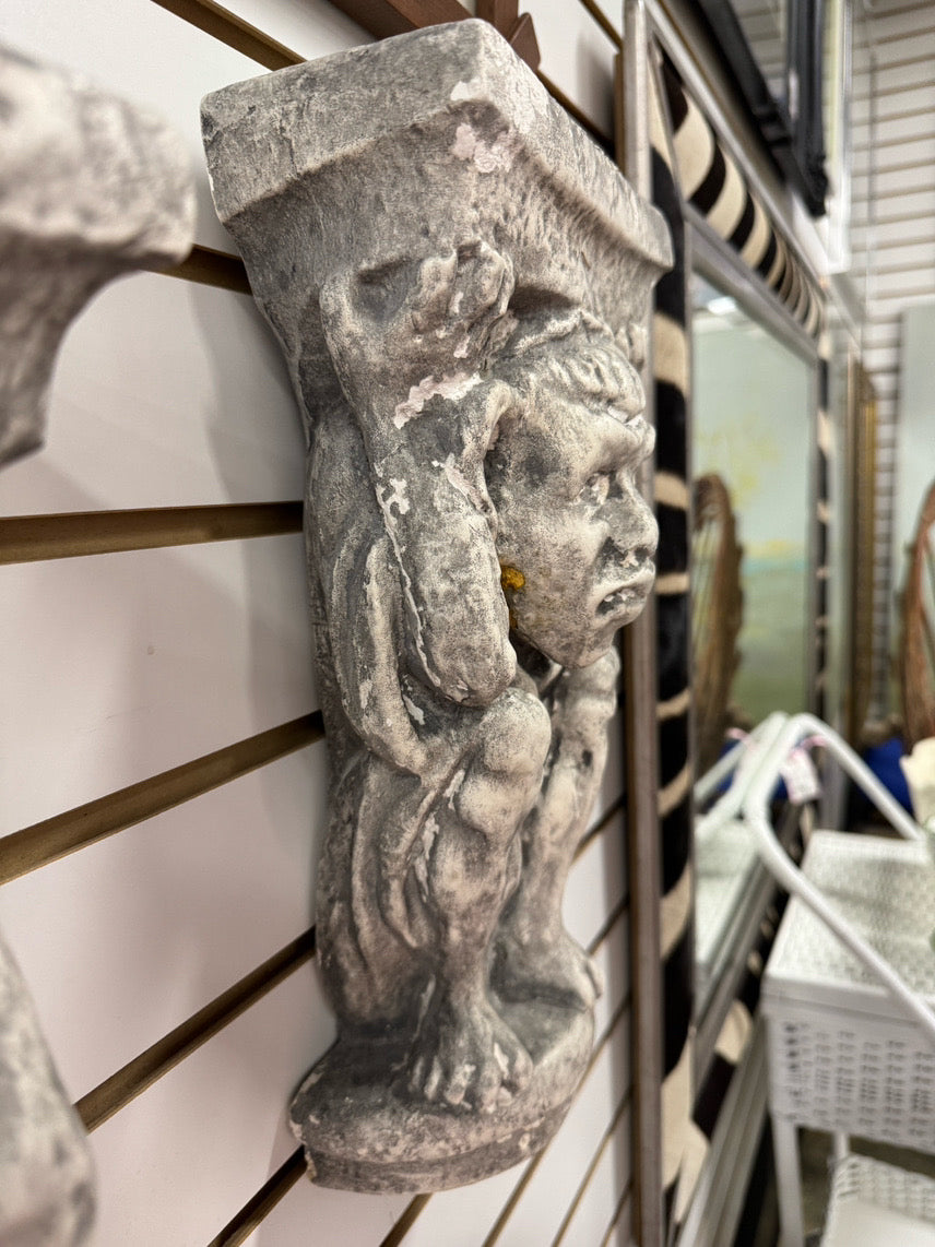 Plaster Gargoyle Wall Hanging Statuary
