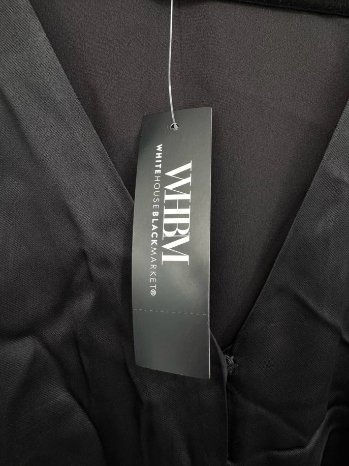 WHBM Size 14 Black Satin Jumpsuit NWT