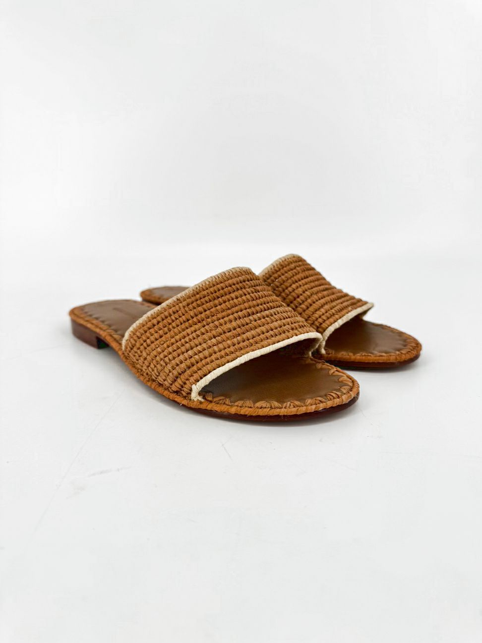CARRIE FORBES Size 37 Natural Sandals