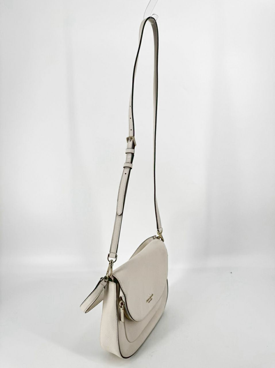 KATE SPADE Cream Leather Crossbody Bag