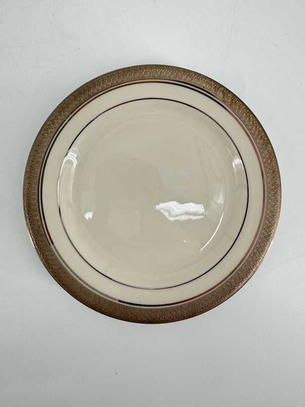 PICKARD White & Silver Geneva Set of 8 Dinnerware