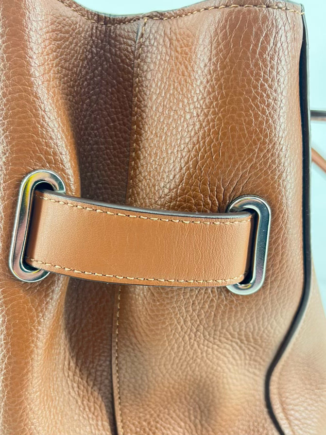 COACH Brown Leather Swagger Tote