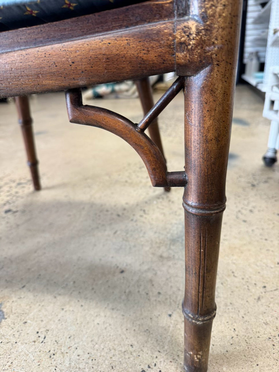 VINTAGE Cane & Bamboo Look Chair