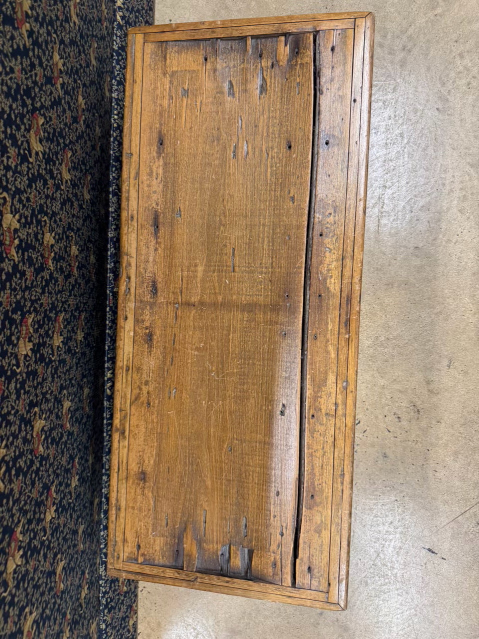 ANTIQUE Pine Tool Trunk w/ Handles