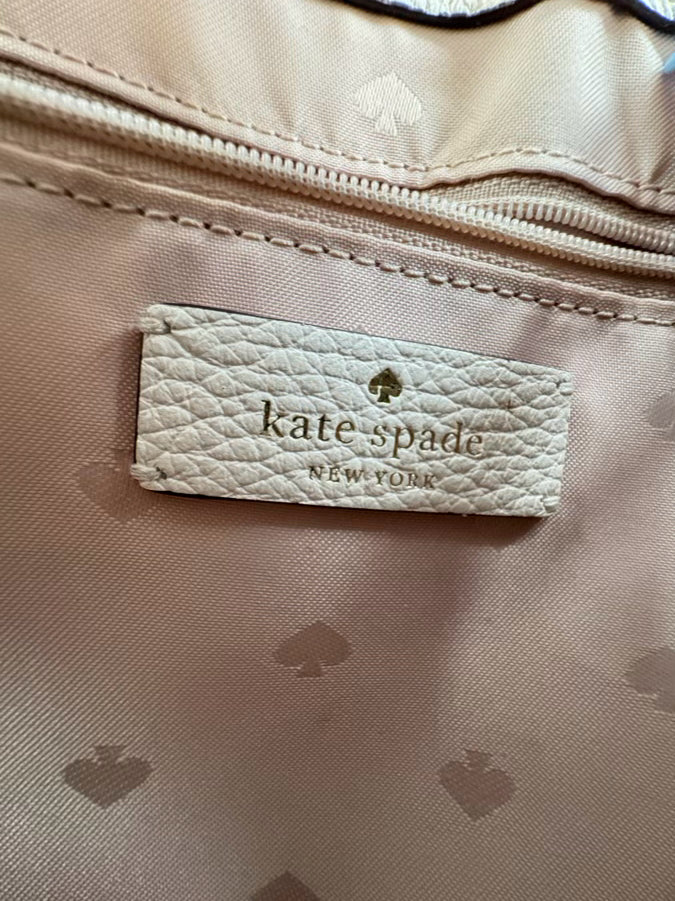 KATE SPADE Cream Leather Crossbody Bag