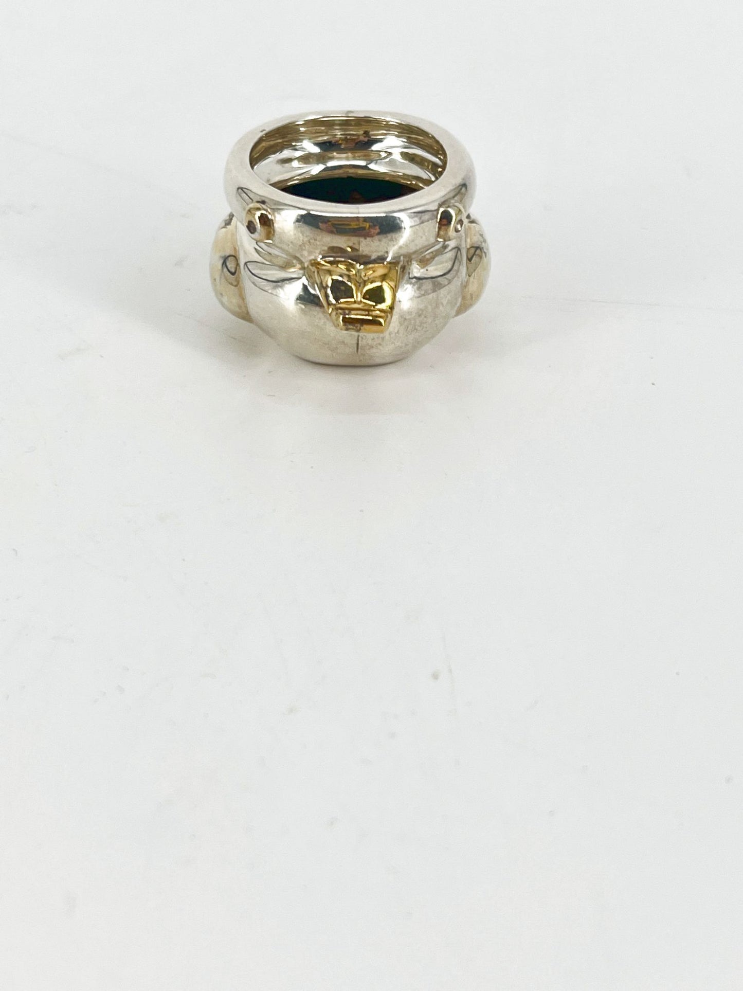 TANE Sterling Silver & Gold Duck Figure