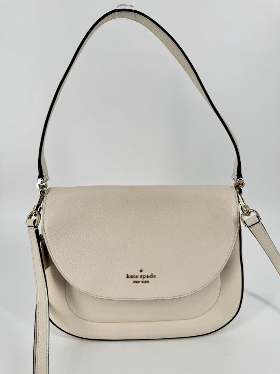 KATE SPADE Cream Leather Crossbody Bag