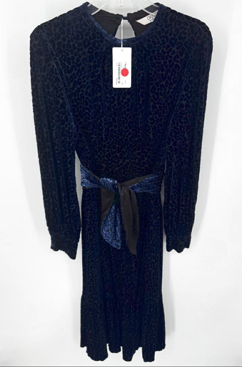 CROSBY BY MOLLIE BURCH Size M Midnight Leopard Print Maxi-Dress NWT