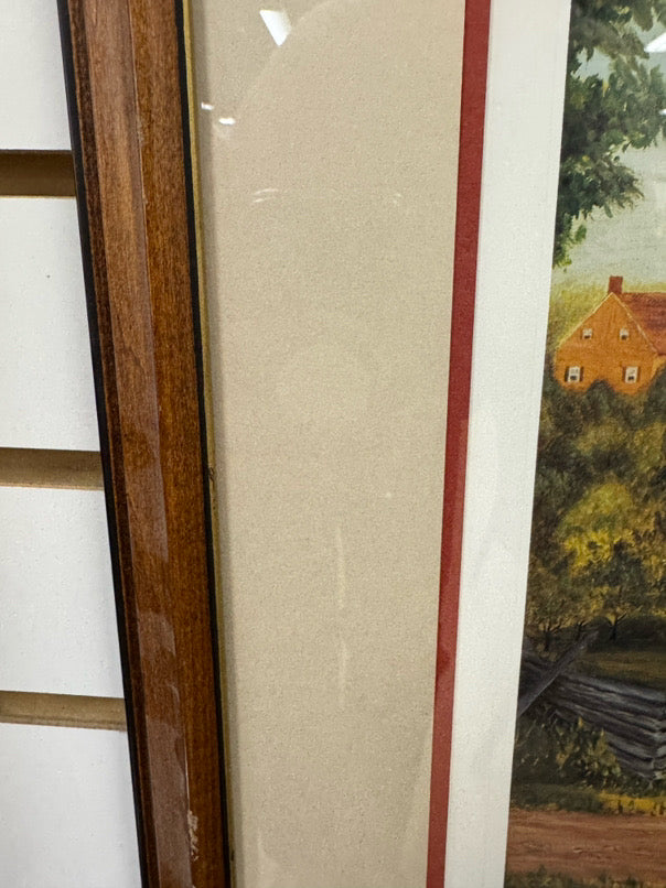 PB GRAY Old Salem Framed Print