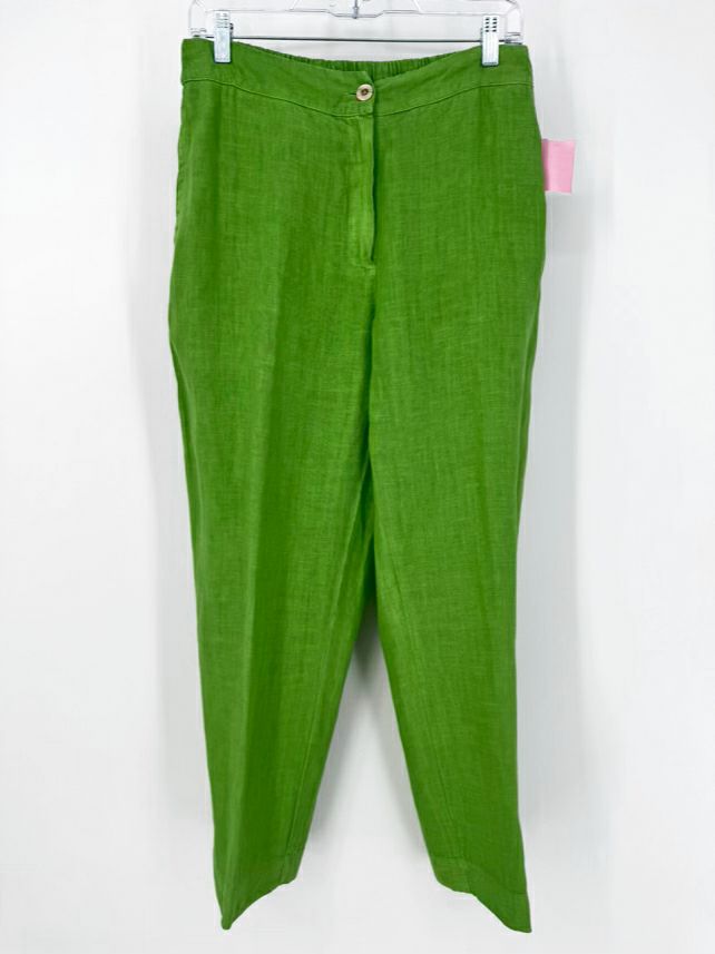 HARIS COTTON Size S Green Linen Pants