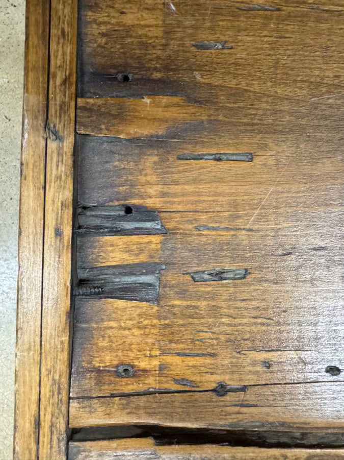 ANTIQUE Pine Tool Trunk w/ Handles