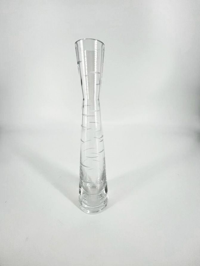 BACCARAT Crystal Slashes Vase W/ Box