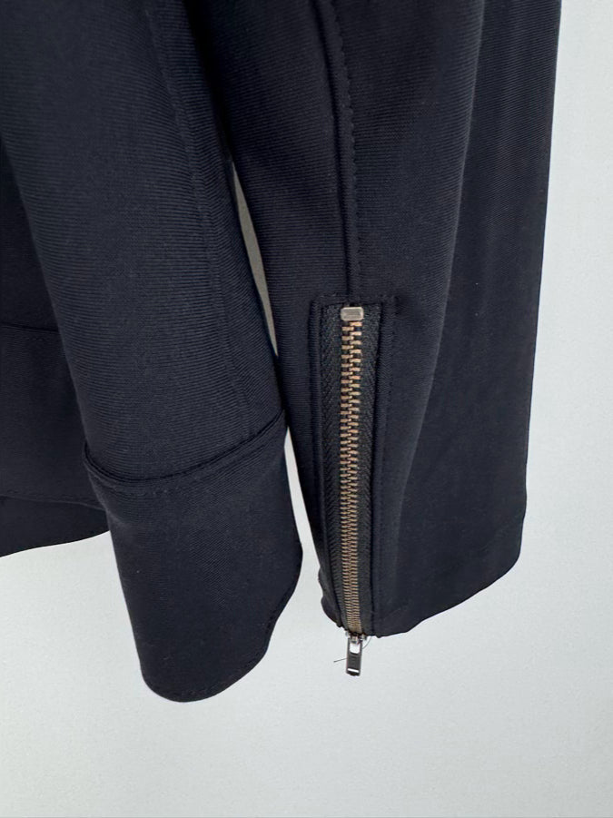 ELAINE KIM Size M Black Side Zip Jacket