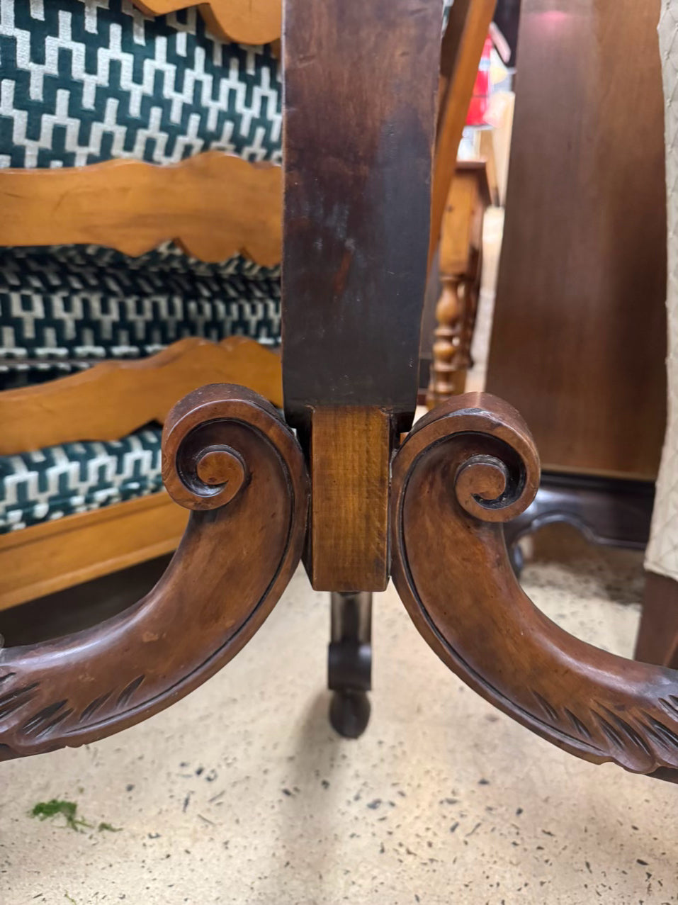 Carved Wood Music Stand