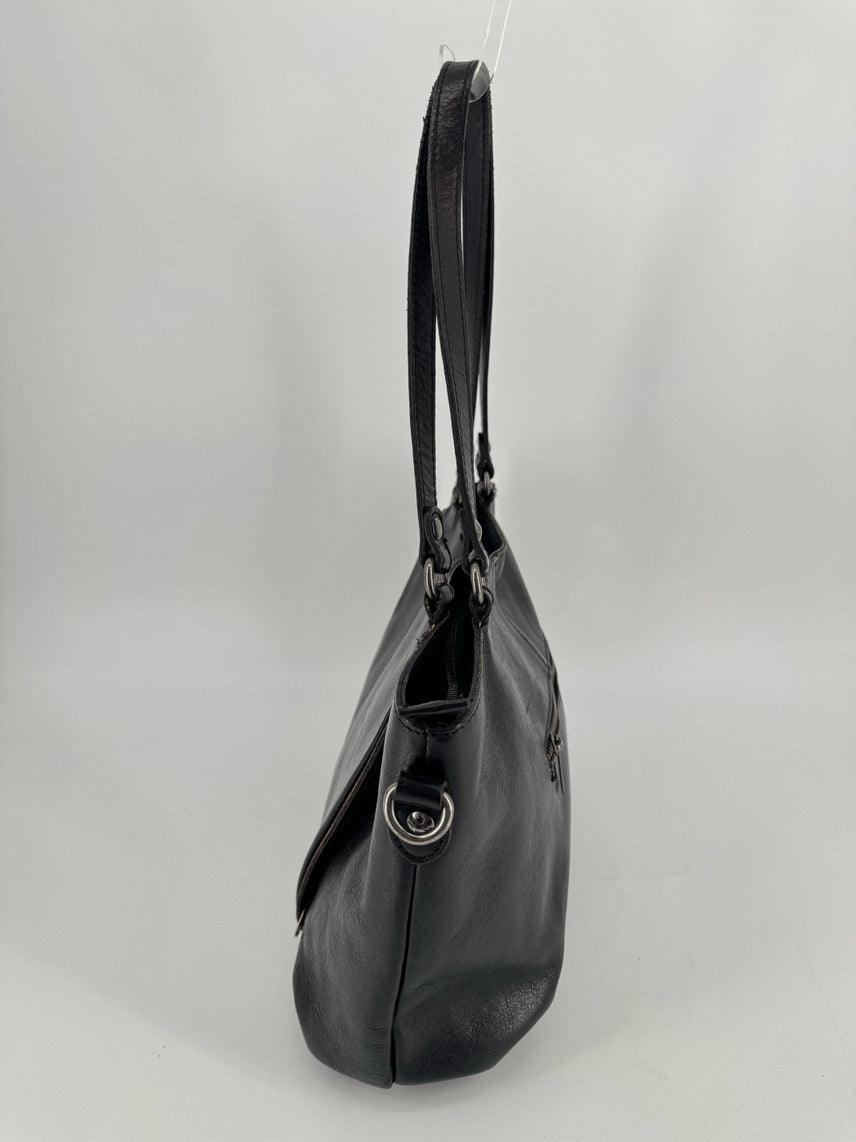 PATRICIA NASH Black & Brown Leather Purse