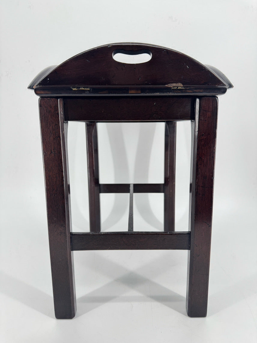 Wood 2-Piece Small Butler's Tray Side Table