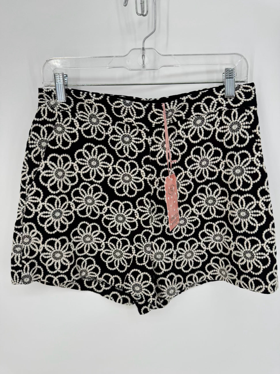 TRAFFIC PEOPLE Size S/M Black Embroidered 2-Piece Set NWT