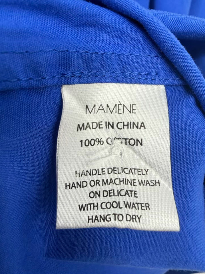 MAMENE Size 0 Cobalt Blouse NWT