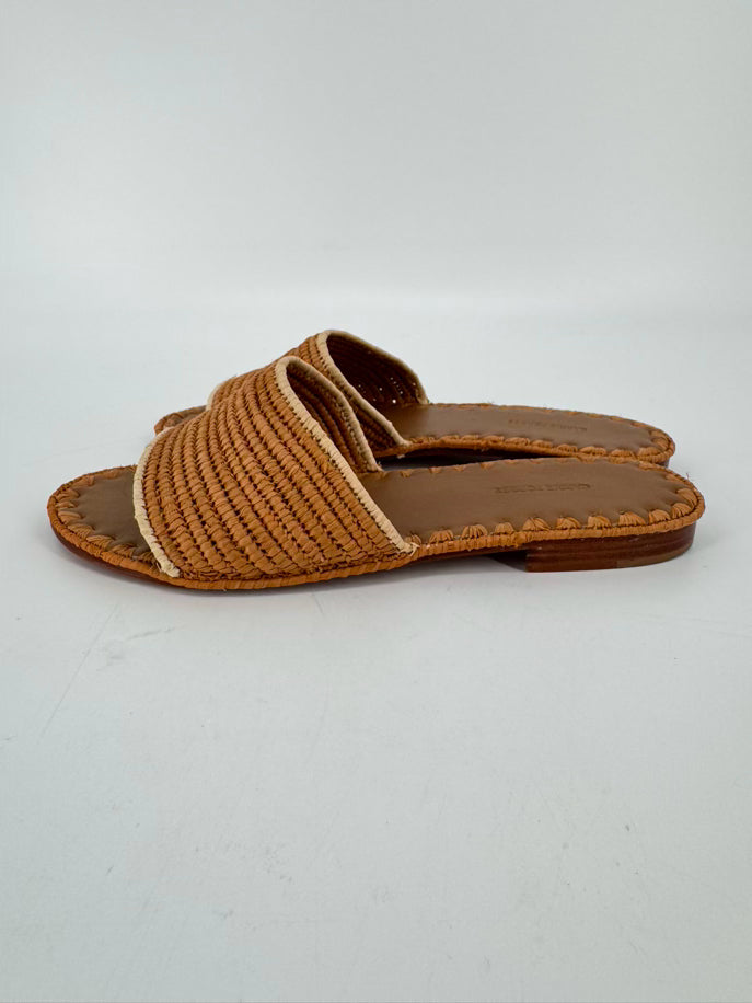 CARRIE FORBES Size 37 Natural Sandals