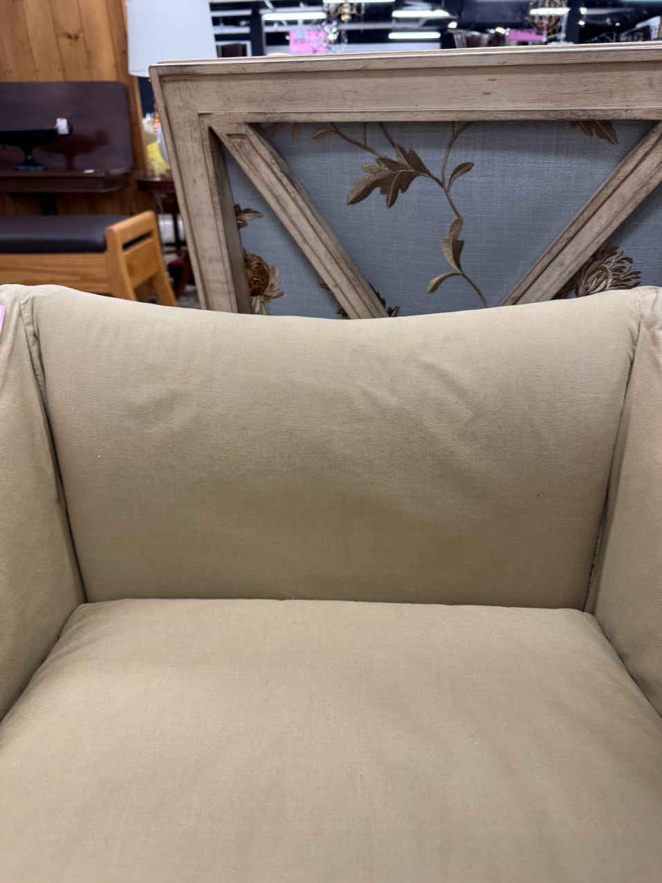LEE INDUSTRIES Tan Slip Cover Side Chair
