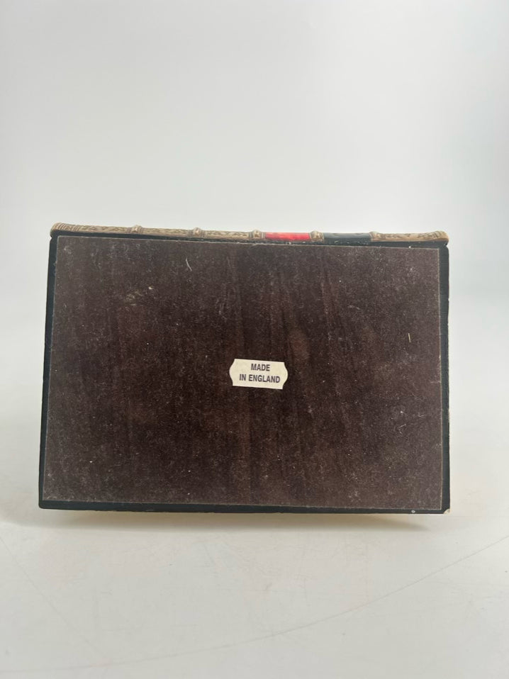 Black & Gold Resin Dog Book Paperweight