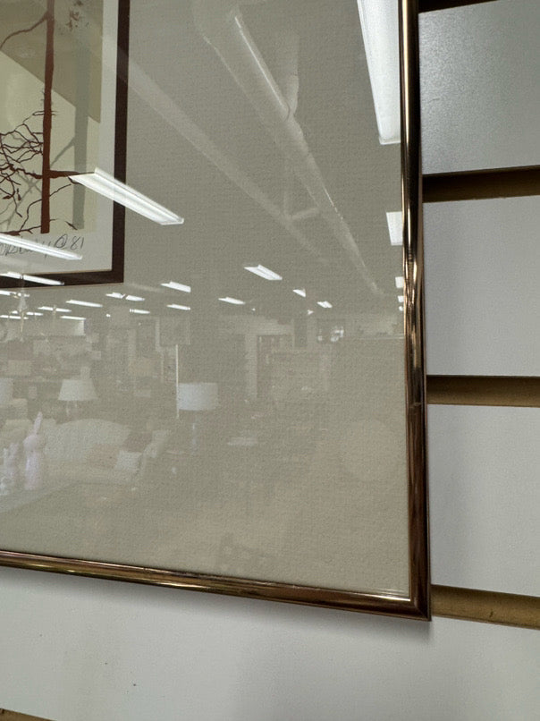 JOY LOWISBURY "Magician Lake" Lithograph in Gold Frame