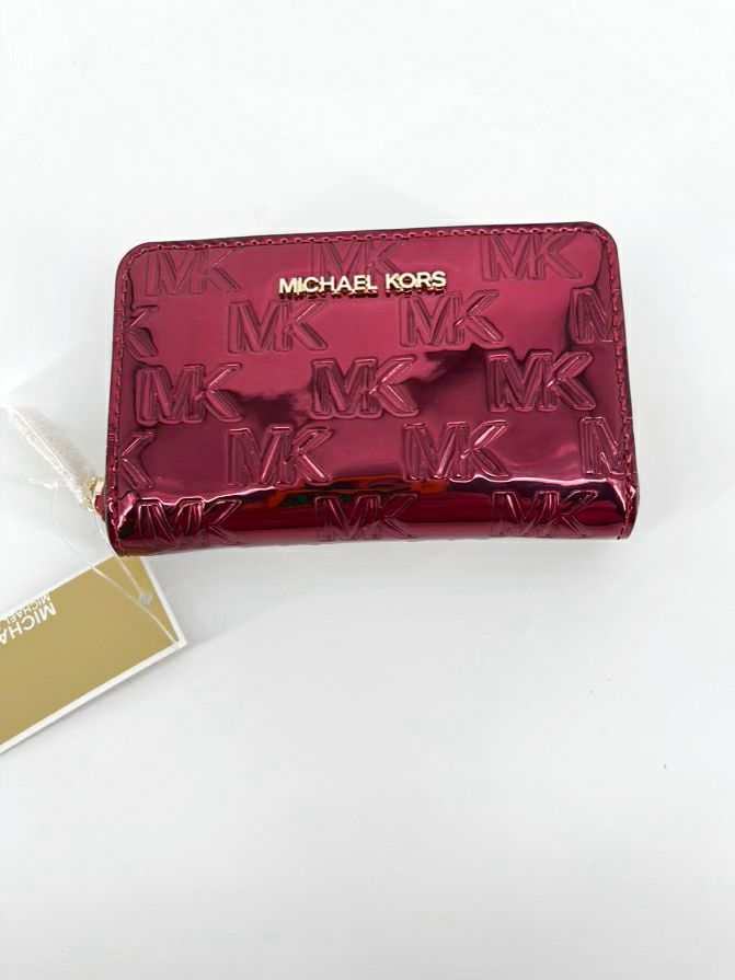 MICHAEL KORS Deep Red Wallet NWT
