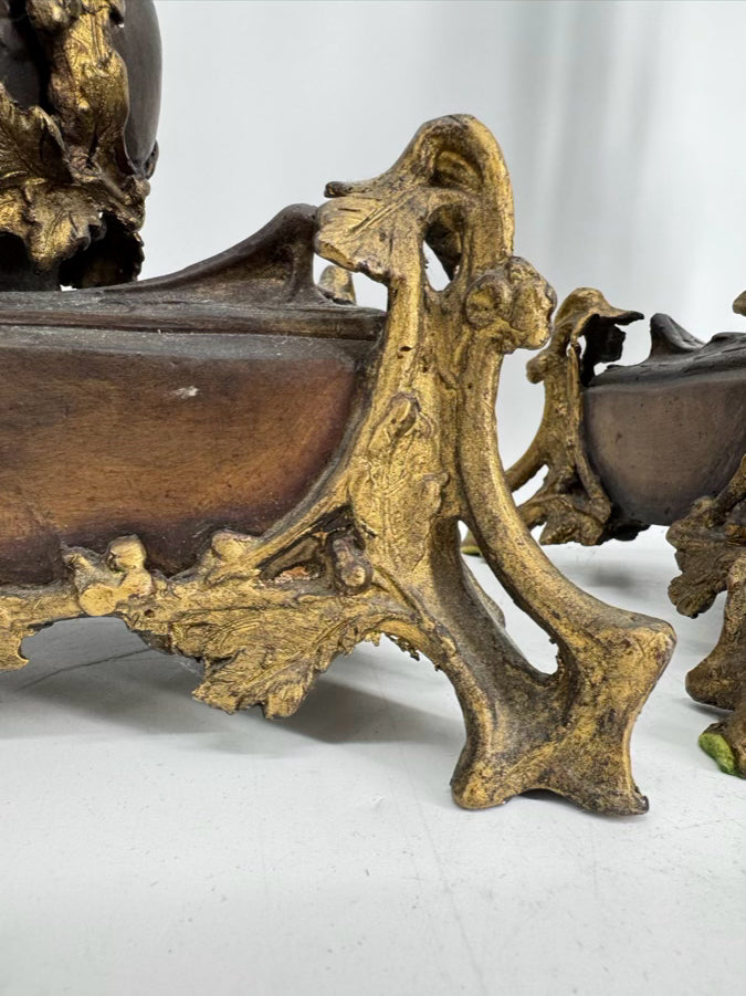 Bronze Decorative Ladies Pair of Candelabras