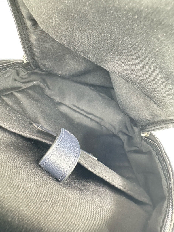 COACH Black & Navy Charles Varsity Sling Backpack