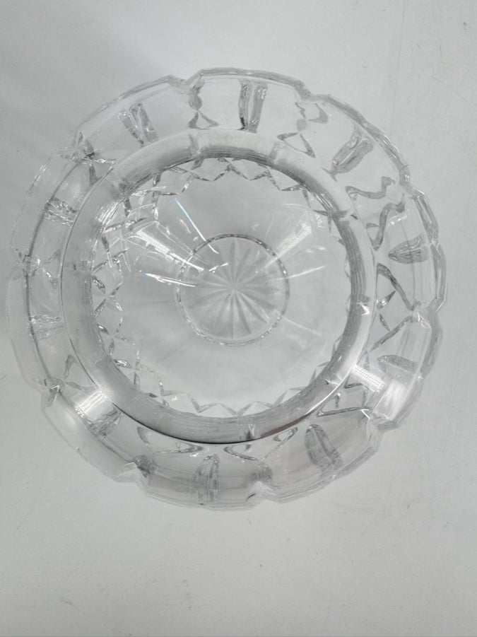 WATERFORD Clear Crystal Rose Bowl Vase